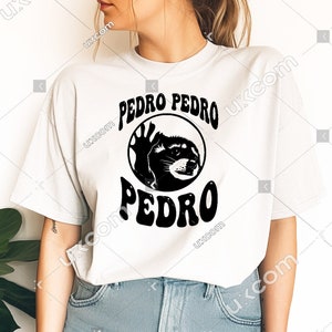 Pedro Pedro Raccoon svg drôle raton laveur t-shirt design pedro svg Commercial cricut Dxf SVG PNG EPS Clipart Vector Cut File vinyle sublimation