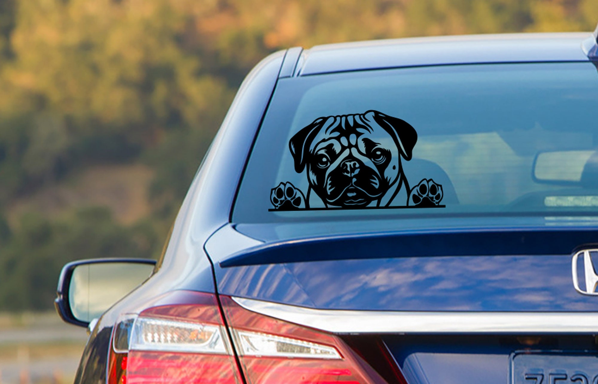 Pug Peeking Dog Breed Commercial Pedigree Canine Cute Pug SVG Cricut ...