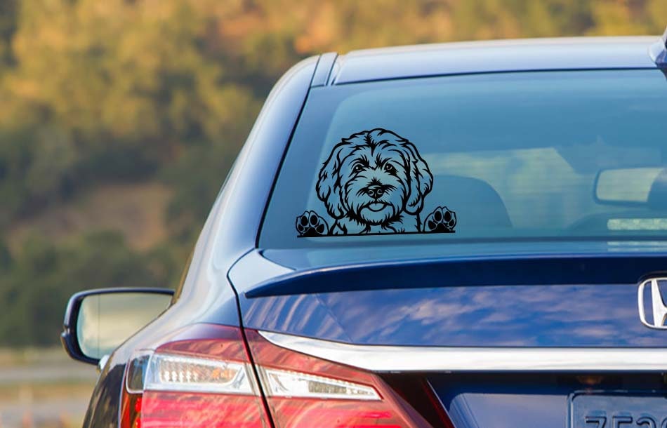 Labradoodle Goldendoodle Peeking Dog Commercial Set Doodle Momlover ...