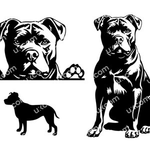 American Pit Bull Peeking Dog pit bull svg 3 Commercial files pit bull mom SVG PNG EPS pitbull Clipart Vector Cricut Cut Cutting File vinyl