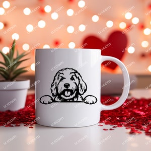 Goldendoodle Peeking Goldendoodle Svg Labradoodle Svg Commercial Doodle ...