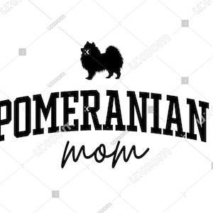 Pomeranian SVG Pomeranian Mama Kommerzielles Pomeranian T-Shirt Mama Liebe Hund dxf PNG EPS Clipart Vektor Cricut Cut Cutting File Vinyl-Aufkleber