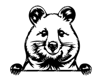 Quokka svg Quokka Peeking Australian Quokka animal Commercial cute quokka CNC SXG Dxf Png EPS Quokka Clipart Cricut Cut File vinyl laser