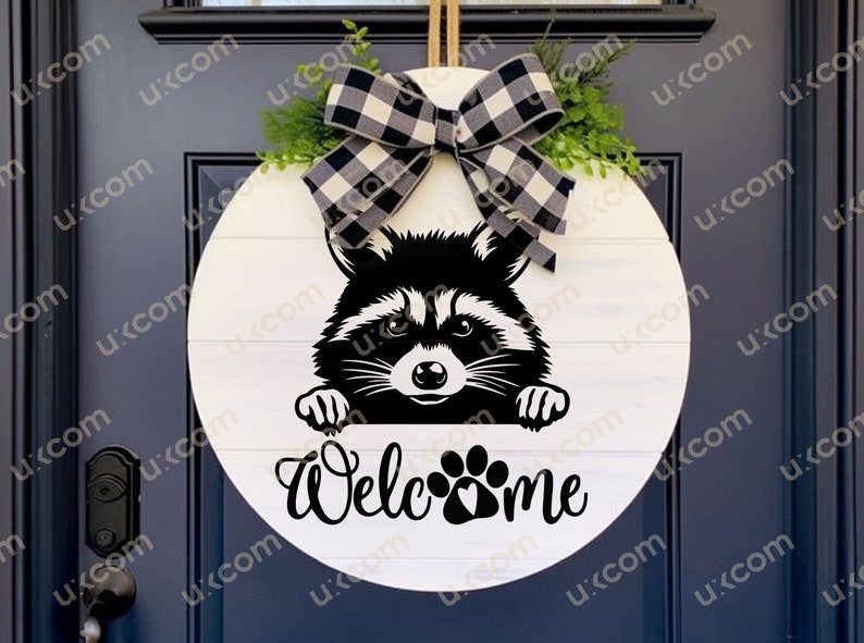 Raccoon peeking raccoon Commercial cute racoon black and white cricut logo tshirt vinyl decals SVG PNG EPS Clipart Vector Cut Cutting File image 3