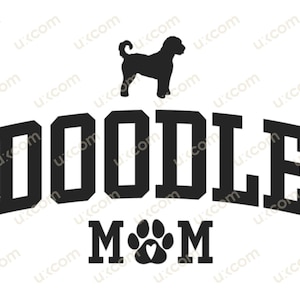 Labradoodle Goldendoodle svg Comercial doodle mamá perro amante labradoodle camiseta SVG PNG EPS Clipart Vector Cricut Corte Calcomanías de vinilo
