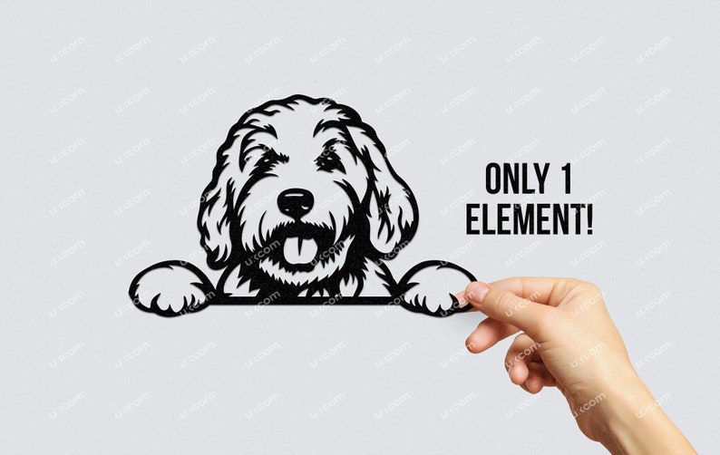 Goldendoodle Peeking Dog Goldendoodle Svg Labradoodle Svg Commercial ...