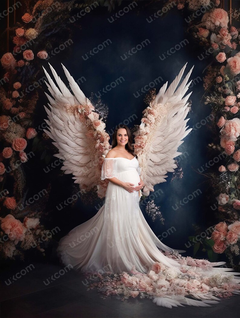 20 Digital Backdrop Angel Wings Background Maternity Photography ...