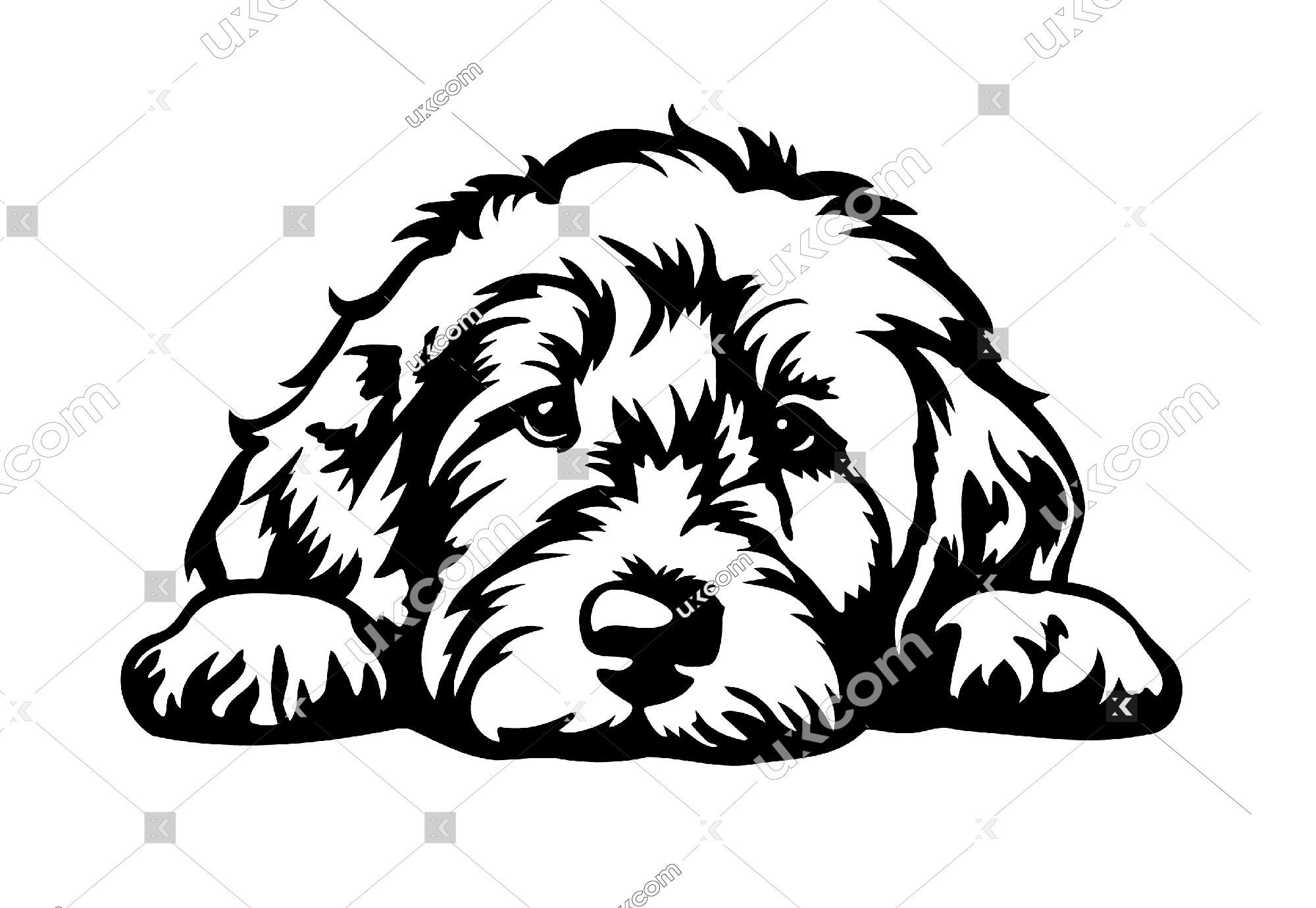 Goldendoodle Peeking Dog Goldendoodle Svg Labradoodle Svg Commercial ...