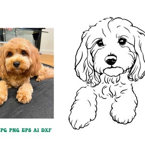 Custom svg design custom dog svg from photo personalized svg cut file vinyl Commercial SVG PNG EPS Clipart Vector Cricut Cut Cutting File