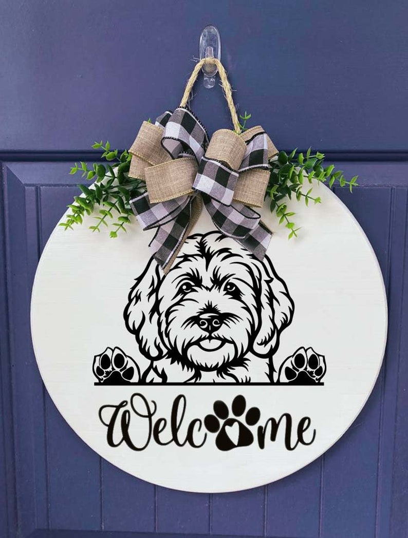 Labradoodle Goldendoodle Peeking Dog Commercial Set Doodle Momlover ...
