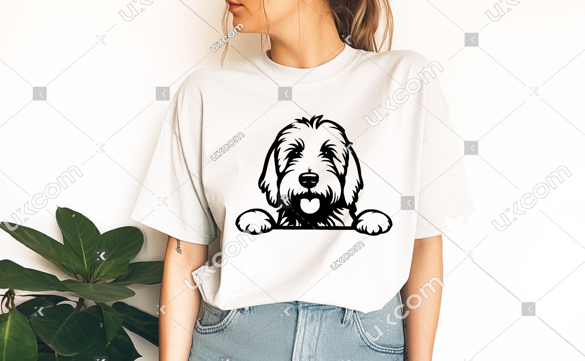 Goldendoodle Peeking Dog Goldendoodle Svg Labradoodle Svg Commercial ...