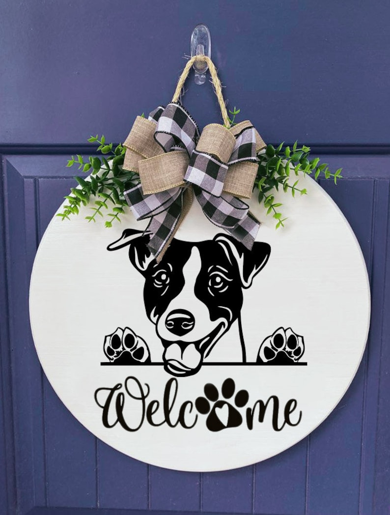 Jack Russel Terrier Peeking Dog Breed Cute jack russel svg canine happy jack russel clipart Logo SVG PNG EPS Vector Cricut Cut Cutting File image 2