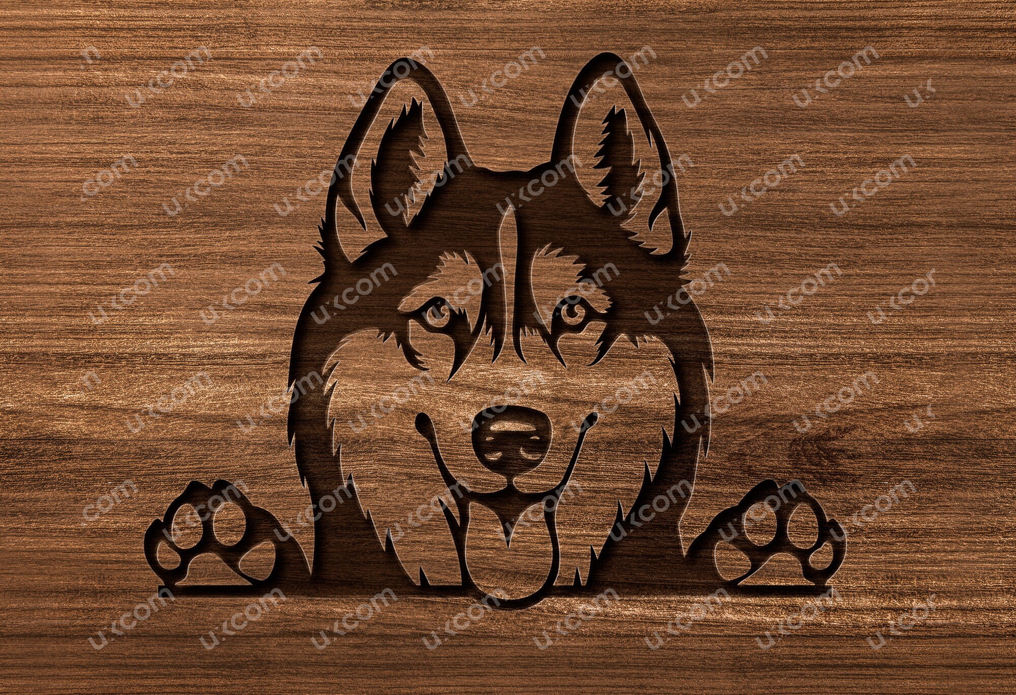Siberian Husky Peeking Dog Husky SVG Husky Cutting Happy Husky