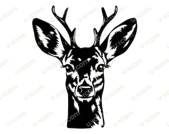 Little Deer portrait svg cut file cricut cute deer daniel baby tshirt mugs design clipart commercial graphic vinyl decals forest animals