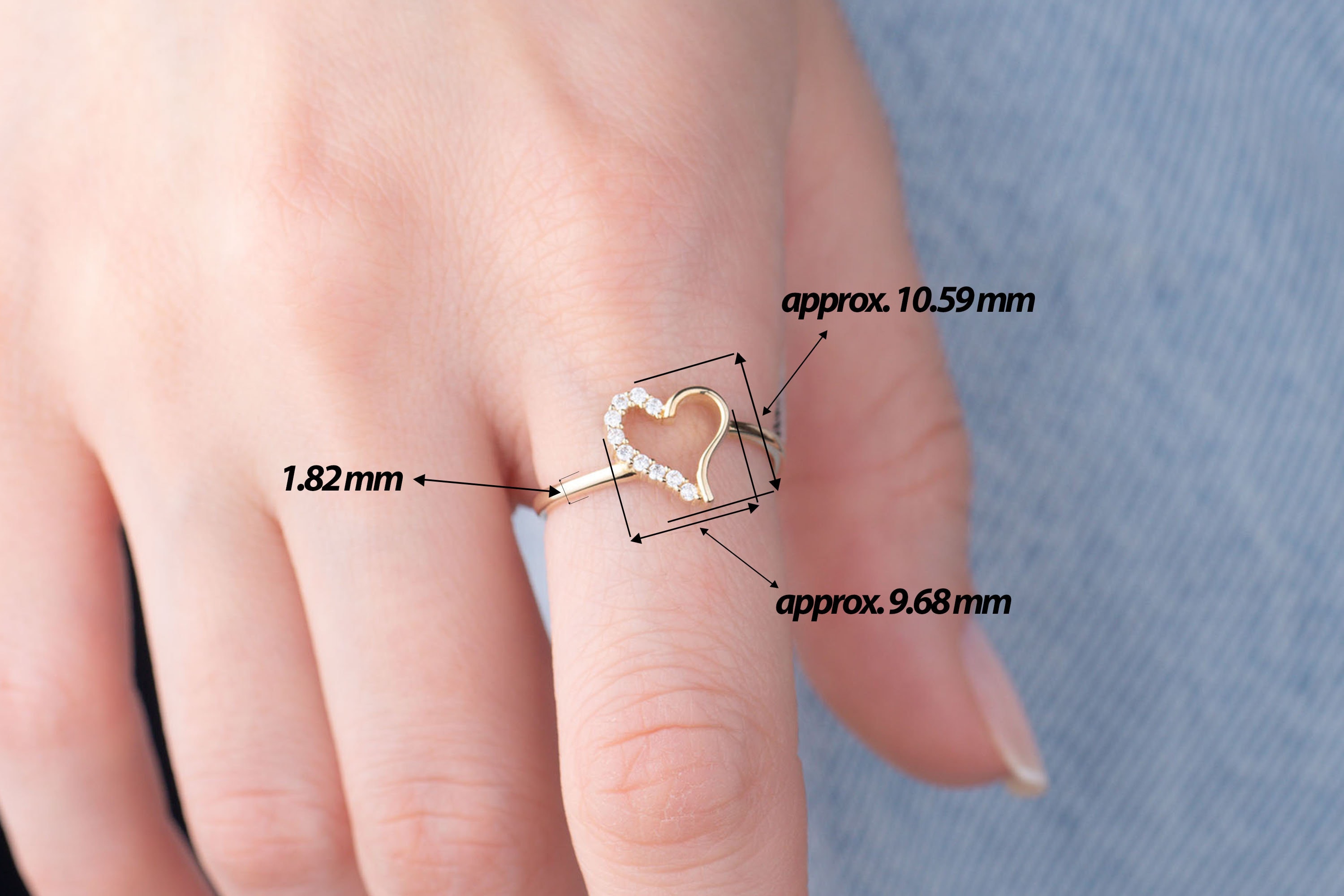 アクセサリー K18/Au750 yellow gold ladies heart ring TIFFANY & CO. Tiffany Open Heart Ring Ring 6.5 18 Gold K18