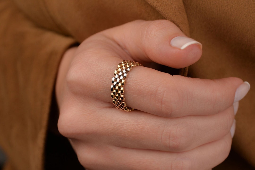 [ILYAND] 韓国ブランド☆14K GOLD☆Round Sliding Ring ILYAND] 韓国ブランド☆14K GOLD☆Round Sliding Ring