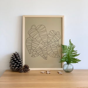 Poster 30x40cm - The golden leaves