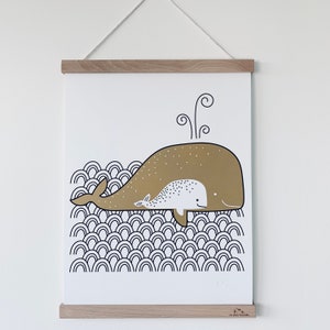 Poster 30x40cm - The whale and its cub
