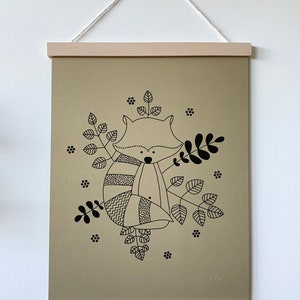 Poster 30x40cm - The golden raccoon