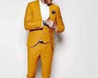 yellow blazer suit