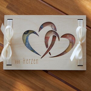 Geldgeschenk Hochzeit oder Geburtstag, Geburtstagsgeschenk, Hochzeitsgeschenk, Reise, Geburt, Geschenkidee, Geldverpackung, Herz