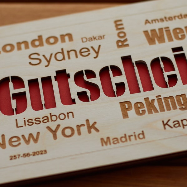 Geldgeschenk Geburtstag, Welt oder Städte Reise, Stadt Gutschein, Ticket, Mehr als nichts, Wunscherfüller, Geldverpackung, Abitur