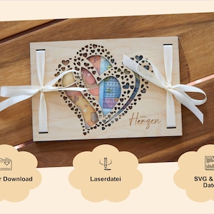 Archivo digital SVG, archivo láser, regalo de dinero boda o cumpleaños, regalo de cumpleaños, regalo de boda, viaje, nacimiento, embalaje de dinero