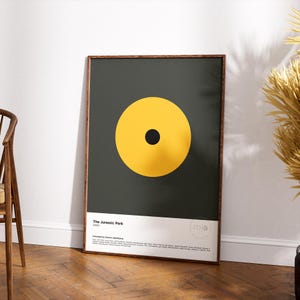 The Jurassic Park | Minimalistic Movie Poster | Printable Wall Art | Gift Idea for Movie Lovers