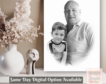 Photo Edit Merge, Add deceased to photo,  Merge Multiple photos, family portrait, add people to photo, gift, combined photos, Fathers Day