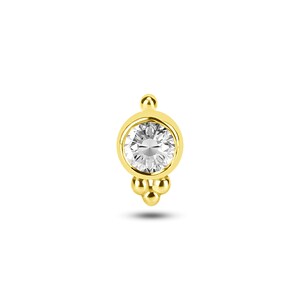 Tragus Piercing Schmuck / Diamant Knorpel Ohrring 14K 18K Solid Gold / Feines Piercing Geschenk Für Sie