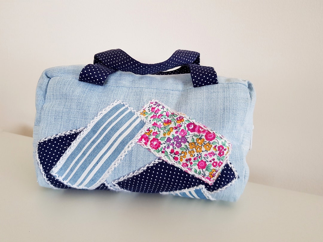 Recycled Denim Gro e Make up Tasche Upcycled Jeans Patchwork recycled-denim-gro-e-make-up-tasche-upcycled-jeans-patchwork
