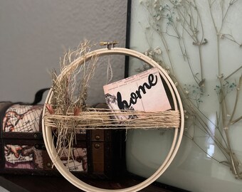 Small Wildflower Wreath | Handmade home decor | Wall art | Dried flower | Rustic | Farm house | Boho | Cancer fighter | Gift for plant lover