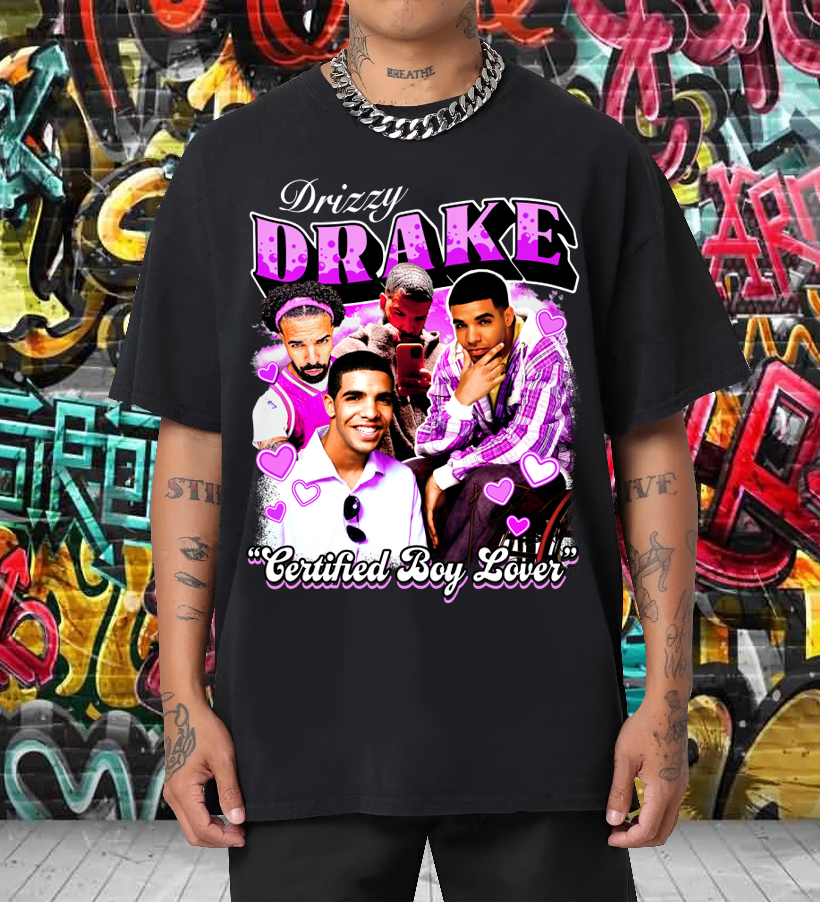 Rapper Drake T-Shirt, Certified Lover Boy Double Sided T-Shirt, S-5Xl