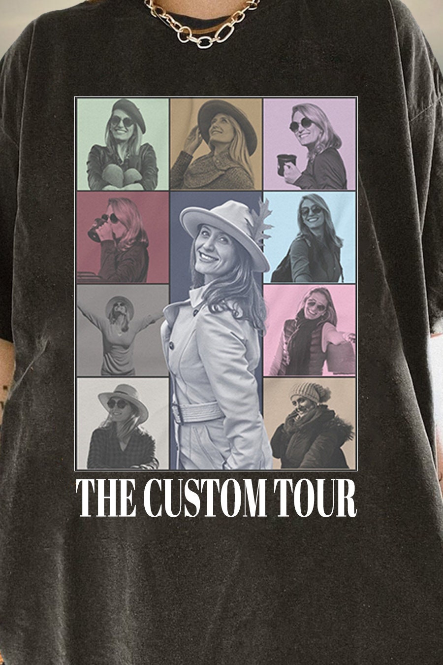 Discover Camiseta personalizada Era Tour y Su Nombre Versión con Sus Propias Fotos