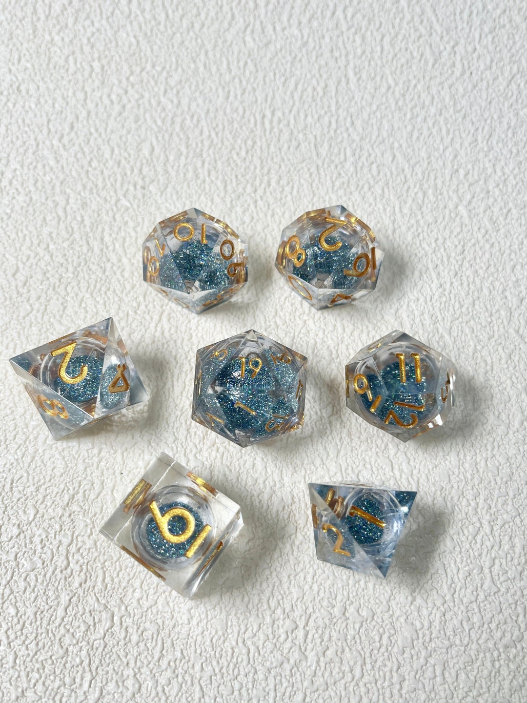 Dnd Resin Dice Handmade Liquid Core Resin Dice Handmade Etsy