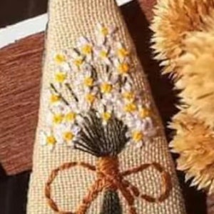 Daisy Bee bestickte Haarspangen für Frauen Mädchen, bestickte Haarspange, Blumen-Druckknöpfe, handgemachte Haarspange, Geschenk für Sie 4.Daisy Bouquet