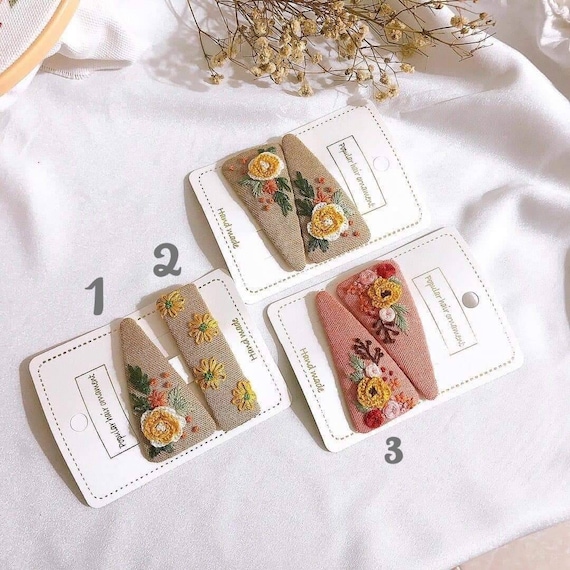 Haarspangen-Set Mit Gelber Blume – Goldfarben, Inkl. Haarnadeln, Für Damen & Mädchen