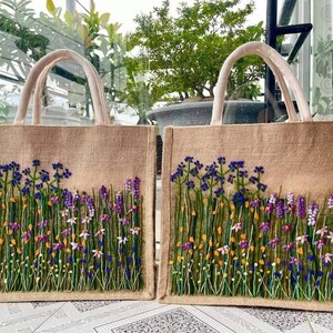 Burlap market bag sale