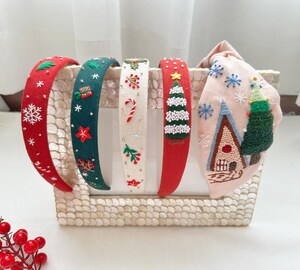 Bandeaux De Noël 8 Pièces - Serre-têtes Festifs En Feutre - Pour Femmes, Hommes, Enfants, Fêtes Familiales