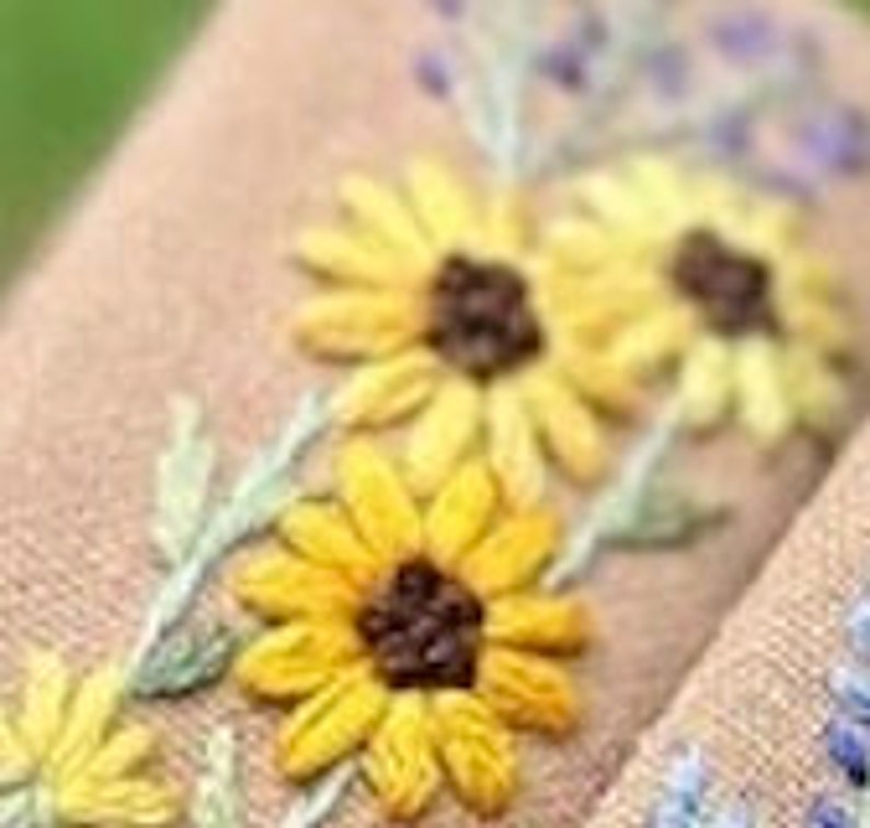 Floral Embroidered Headband, Linen Turban, Spring Summer Hair Accessories For Girls, Cute Embroidery Hairband, Jasmine Collection 1. Daisy Garden