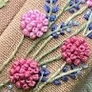 Floral Embroidered Headband, Linen Turban, Spring Summer Hair Accessories For Girls, Cute Embroidery Hairband, Jasmine Collection 2. Hydrangea