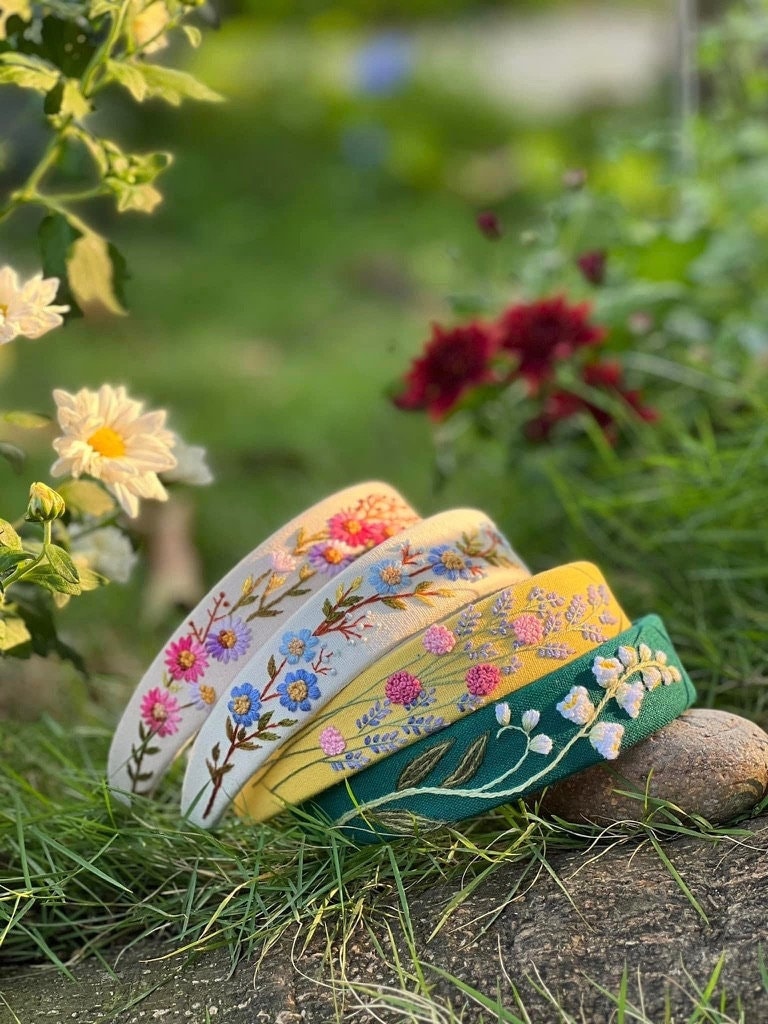 Floral Pastel Headband - Etsy display picture 3
