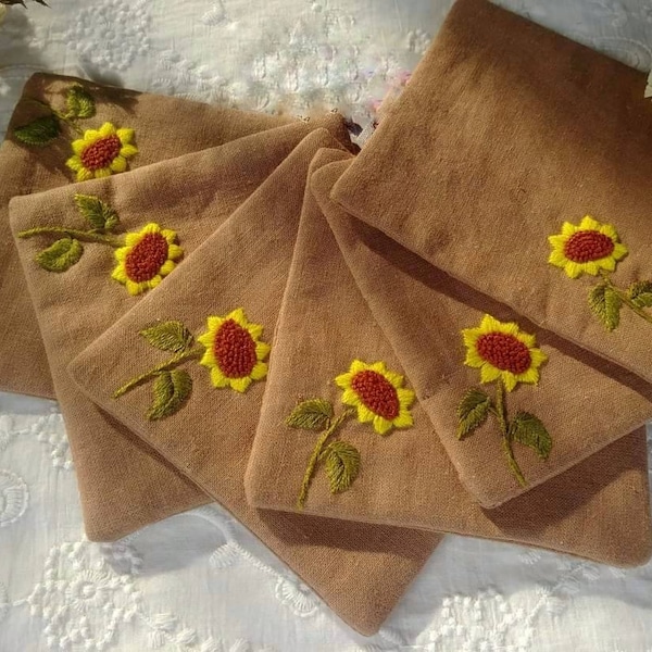 Embroidered Coaster Etsy