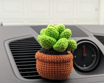 Mini Crochet Cactus, Tulip Sunflower Flower Pot, Mini Flower For Dollhouse, Housewarming Gift, Home Decor, Car Decor, Eternal Plant