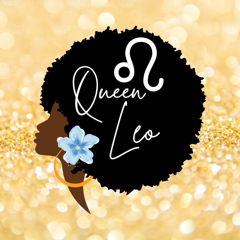 Queen Leo, African Women, Zodiac Sign SVG, SVG, Horoscope Svg Png