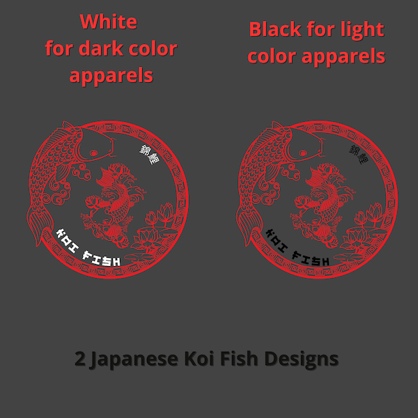 Graceful Japanese Koi Fish: SVG and PNG Designs Inspired by Elegance in, Digital File, Apparel Graphics, Mug, T-Shirt, Awesome Design