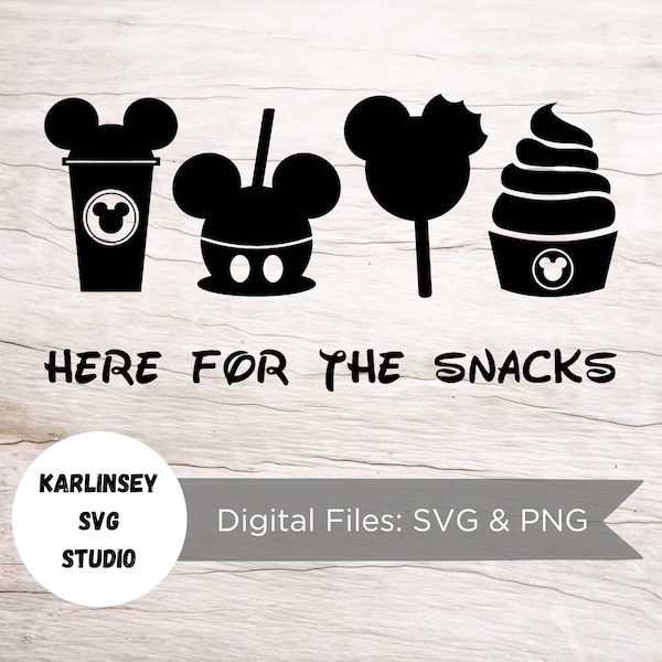 Mickey Snacks Svg - Etsy