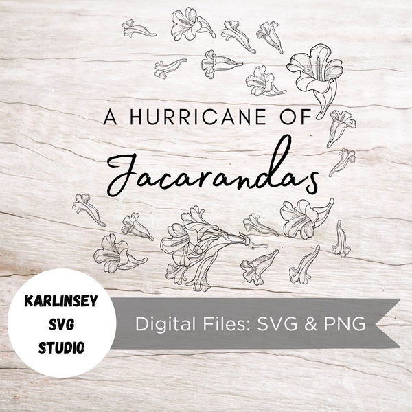 A Hurricane of Jacarandas, Isabela Madrigal, Encanto, Flowers, SVG, PNG, cut file, silhouette, cricut, digital download, castle, mickey, diy