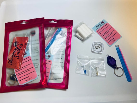 Professional Tooth Gem Adhesive Kit With Etchant, Bond, Composite, and  Disposable Syringe Tips 