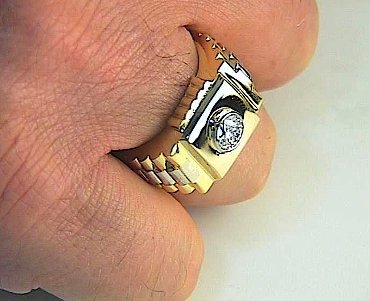 Rolex Link Ring | Hip Hop Rings | King Ice | Linking rings, Cool rings for  men, Mens gold bracelets